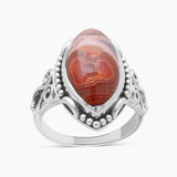 Crazy Lace Agate Silver Rings
