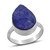 Natural Tanzanite Sterling Silver Ring