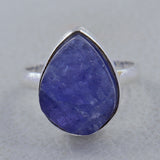 Natural Tanzanite Sterling Silver Ring