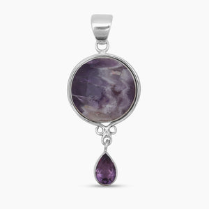 Amethyst Lace Silver Pendants