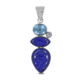 925 Silver Lapis Lazuli Pendant