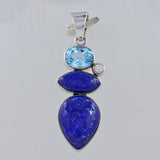 Lapis Lazuli 925 Silver Pendant