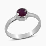 925 Sterling Silver Ruby Rings