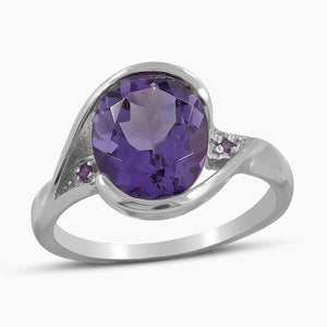 925 Sterling Silver Amethyst Rings