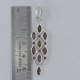 925 Sterling Silver Smoky Quartz Pendants