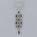 925 Sterling Silver Smoky Quartz Pendants