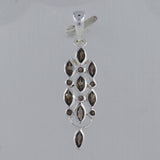925 Sterling Silver Smoky Quartz Pendants