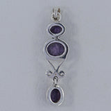 Charoite 925 Sterling Silver Pendant