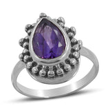 Mystic Quartz Gemstone Silver Ring