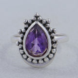 Mystic Quartz Gemstone Silver Ring