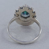 Mystic Quartz Gemstone Silver Ring