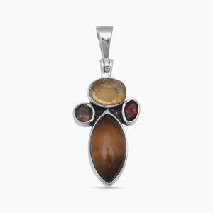 Tiger Eye Silver Pendants