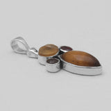 Tiger Eye Silver Pendants