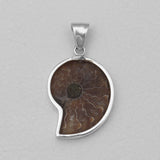 Ammonite Silver Pendants