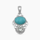 Amazonite Silver Pendants