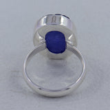 Raw Tanzanite Silver Ring