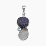 Rainbow Moonstone Silver Pendants