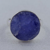 Raw Tanzanite Silver Ring