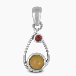 925 Silver Ethiopian Opal Pendants