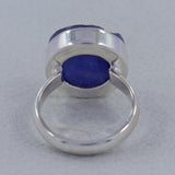 Raw Tanzanite Silver Ring