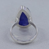 Raw Tanzanite Silver Ring