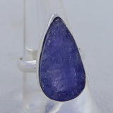 Raw Tanzanite Silver Ring