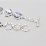 Dendritic Opal Silver Bracelet