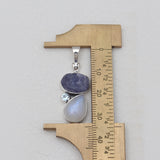 Rainbow Moonstone Silver Pendants
