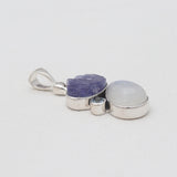 Rainbow Moonstone Silver Pendants