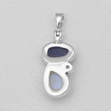 Rainbow Moonstone Silver Pendants