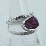 Ruby Silver Rings