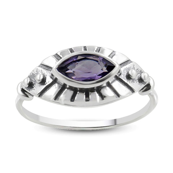 925 Sterling Silver Garnet Rings