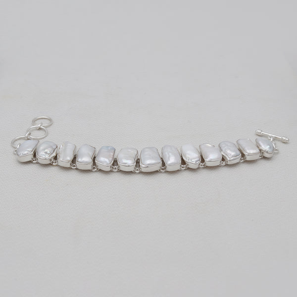 Freshwater Pearl Silver Bracelet