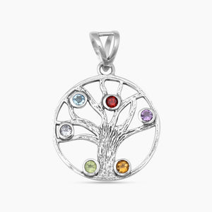 925 Sterling Silver Multi Stone Pendants