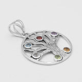 925 Sterling Silver Multi Stone Pendants