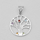 925 Sterling Silver Multi Stone Pendants