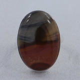 Polychrome Jasper Silver Ring