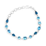 Blue Topaz Silver Bracelet