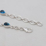 Blue Topaz Silver Bracelet