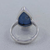 Blue Opal Silver Ring