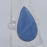 Blue Opal Silver Ring