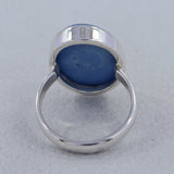 Blue Opal Silver Ring