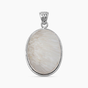 Scolecite Silver Pendants