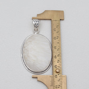 Scolecite Silver Pendants