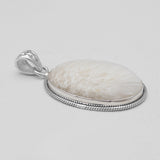 Scolecite Silver Pendants