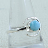 Larimar Silver Rings