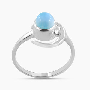 925 Sterling Silver Larimar Rings