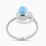 925 Sterling Silver Larimar Rings