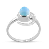 Larimar Silver Rings