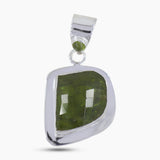 925 Sterling Silver Idocrase Pendant